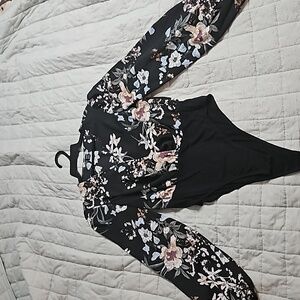 SheIn Floral Bodysuit Size XL